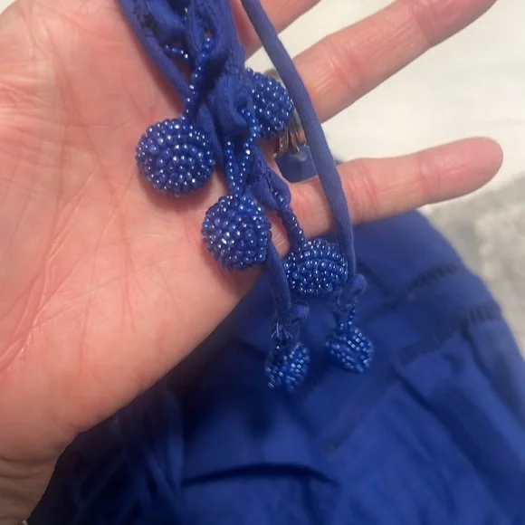 Farm Rio Blue Lace Sleeveless Maxi Dress NWT - Picture 9 of 10